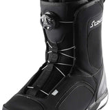 Head Scout LYT Boa Snowboard Boot 2023 - Black snowboard boots with white accents and a silver BOA dial on the side.