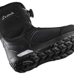 Head Scout LYT Boa Snowboard Boot 2023 - Black snowboard boot with white logo on top and silver boa dial on side.