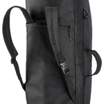 Head Single Board Bag With Backpack Straps - The bag is dark gray with a rectangular pocket on the front and two black straps attached to the top.