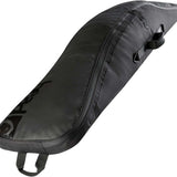 Head Single Board Bag With Backpack Straps - Black bag with a zippered top and two black backpack straps attached to the side.