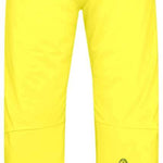 Head Summit Insulated Pants 2023 - Yellow pants with black waistband, zippered pockets and logo on right thigh.