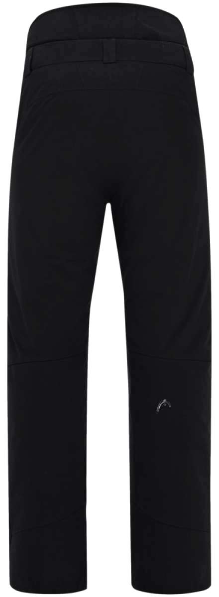Head Summit Insulated Pants 2023 - Black insulated ski pants with a wide waistband and zippered pockets on both sides.