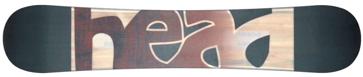 Head Transit Snowboard 2023 - A brown snowboard with a white logo on top of it.