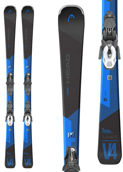 Head V-Shape V4 LYT System Ski With PR 10 Ski Bindings 2022