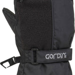 Gordini Kids' Heaterpack II Mitt - A black mitt with a fleece-lined interior and a zippered pocket on the back of the hand.