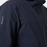 Helly Hansen Swift 3 Layer Shell Jacket 2022-2023 - A navy blue jacket with a zippered chest pocket and adjustable cuffs.