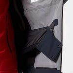 Helly Hansen Swift 3 Layer Shell Jacket 2022-2023 - A black jacket with a white logo on the left chest and a zipper closure.