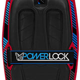 HO Sports Electron Kneeboard 2023 - A black kneeboard with blue accents and a white logo on top.