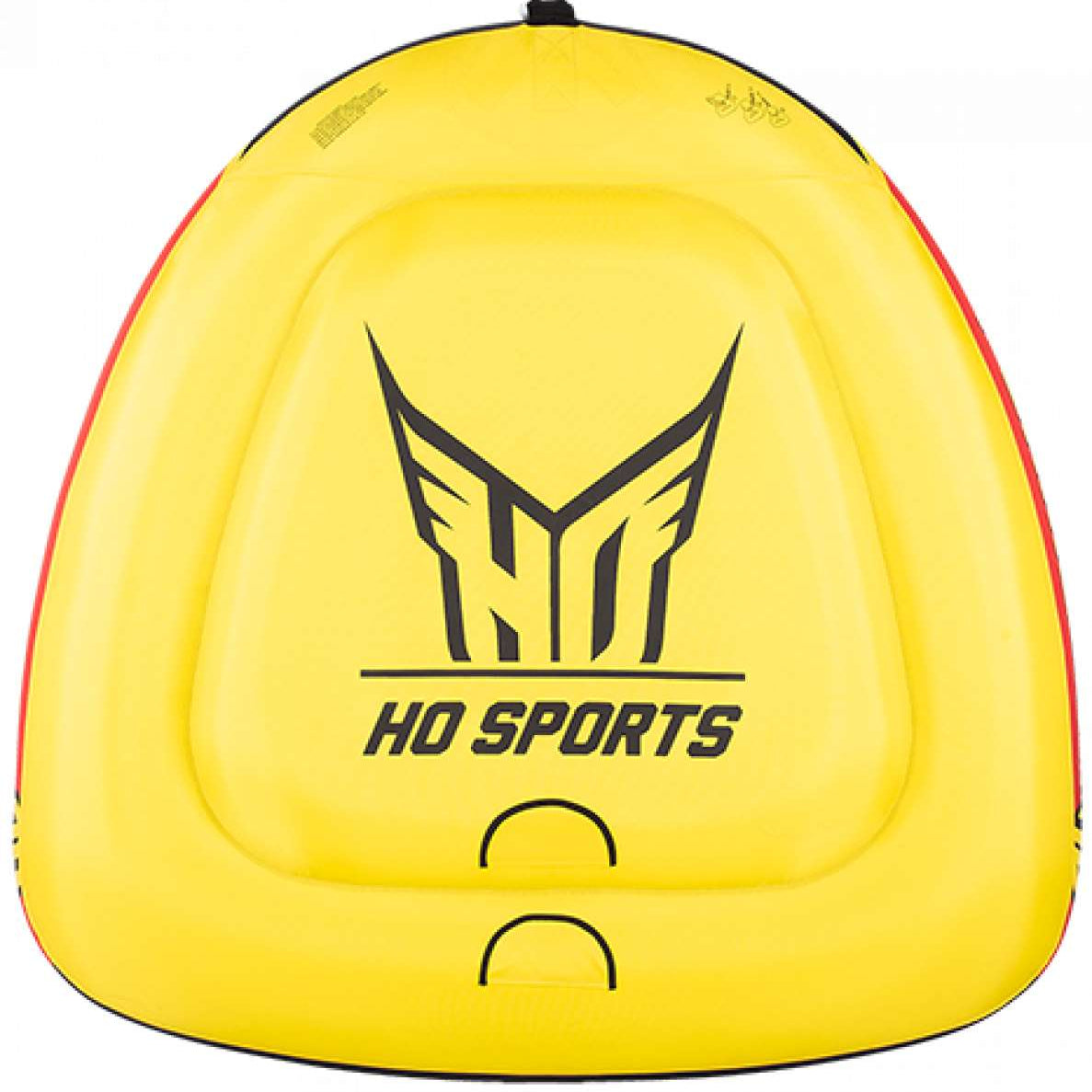 HO Sports Formula 2 Tube 2023 - Yellow tube with black logo on front and red accents along sides.