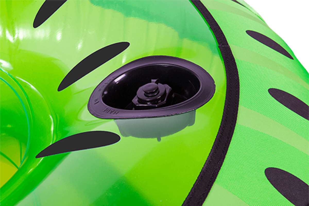 HO Sports Kiwi Tube 2023 - Lime green tube with a kiwi design and black accents.