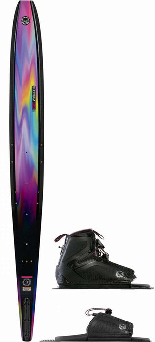 HO Ladies Carbon Omega Max Water Ski With Stance 110 Bindings 2022