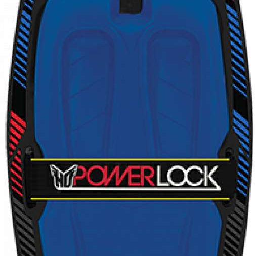 HO Sports Proton Kneeboard 2023 - A black kneeboard with red and blue accents, featuring a white logo on top.