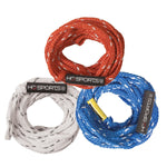 HO Sports 4K Tube Rope 2021 - A red tube rope with white accents and a black label that reads "HO SPORTS" in white letters.