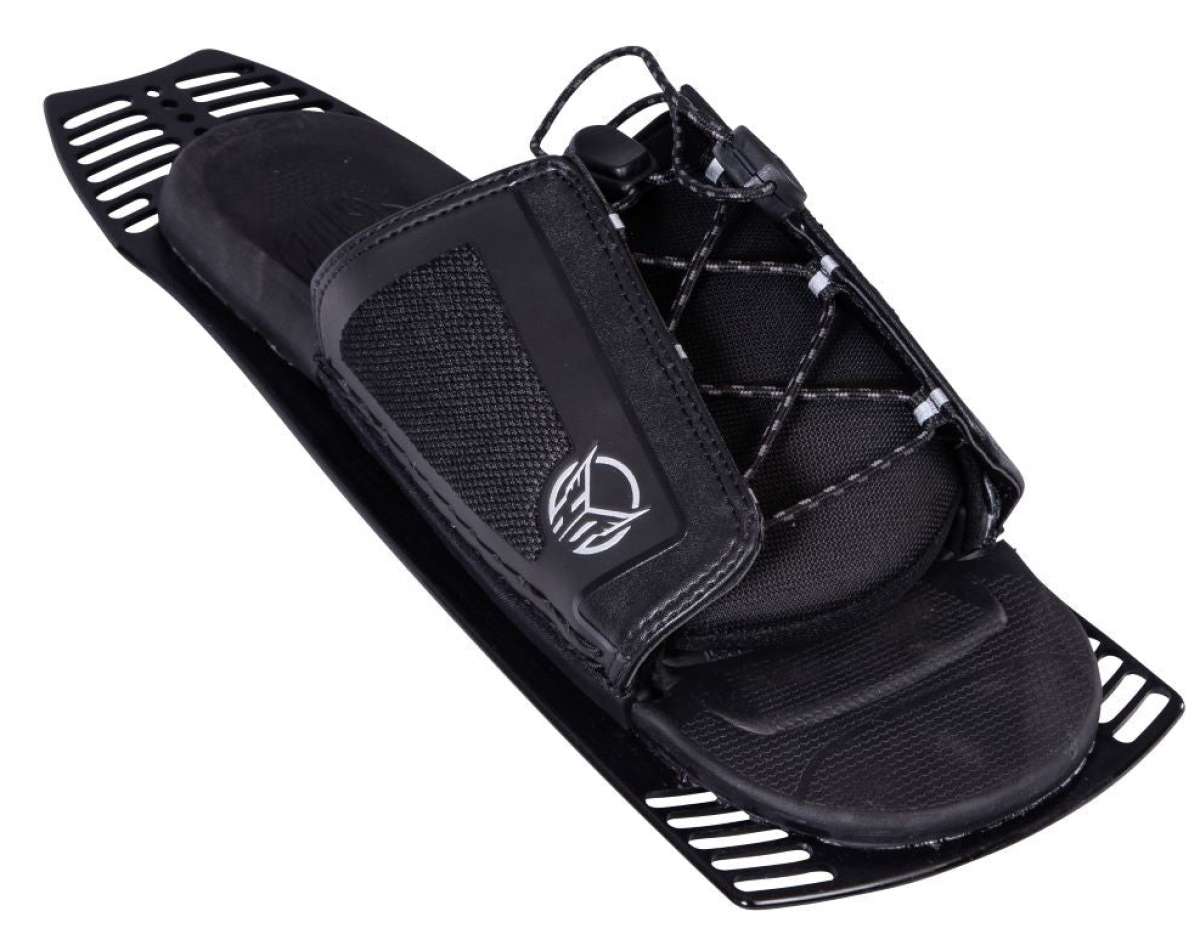 HO Stance Adjustable Rear Toe Plate - ARPT 2022 is shown in a black plastic with silver hardware.