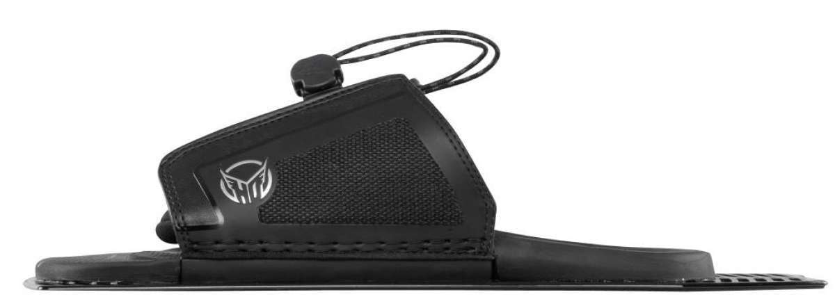 HO Stance Adjustable Rear Toe Plate ARPT 2022 - Black plate with silver logo and adjustable strap on top.