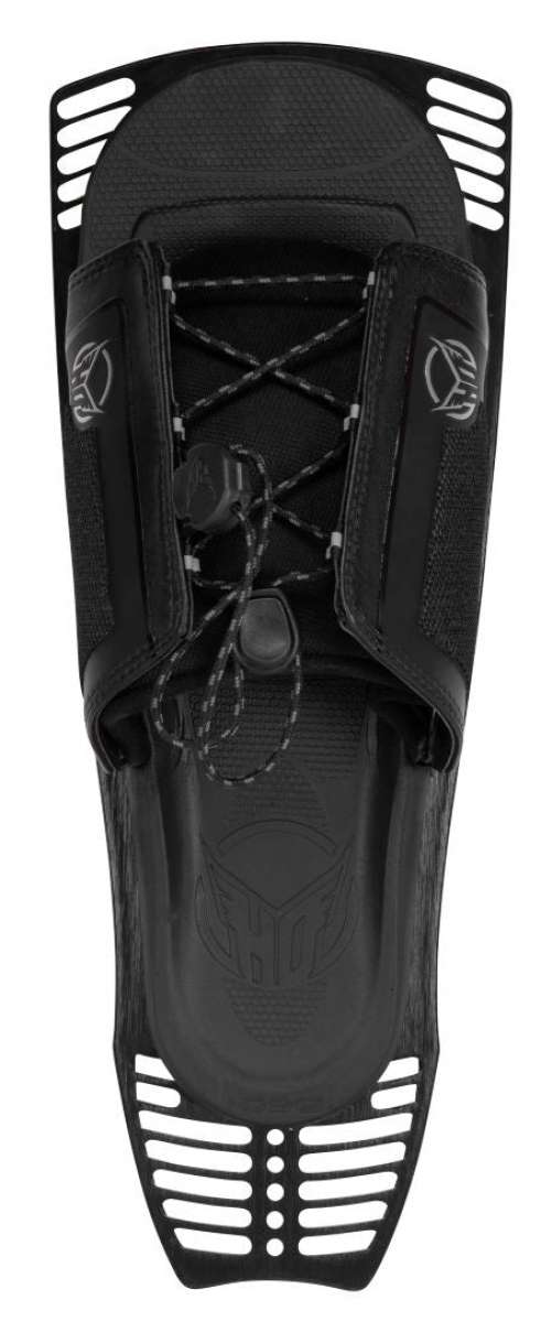 HO Stance Adjustable Rear Toe Plate - Black plastic plate with white logo and adjustable strap on top.