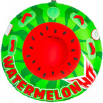 HO Watermelon Tube - A green watermelon-themed tube with a large red watermelon slice in the center and black seeds around it.