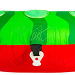 HO Watermelon Tube 2023 - Green watermelon with red rind and handles on top.