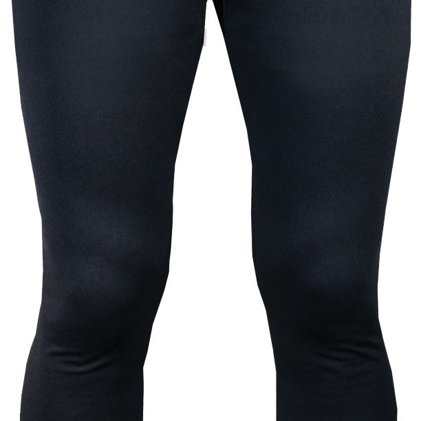Hot Chillys Men's MTF Chamois Bottom Baselayer - A black baselayer with a chamois pad visible on the rear of the garment.