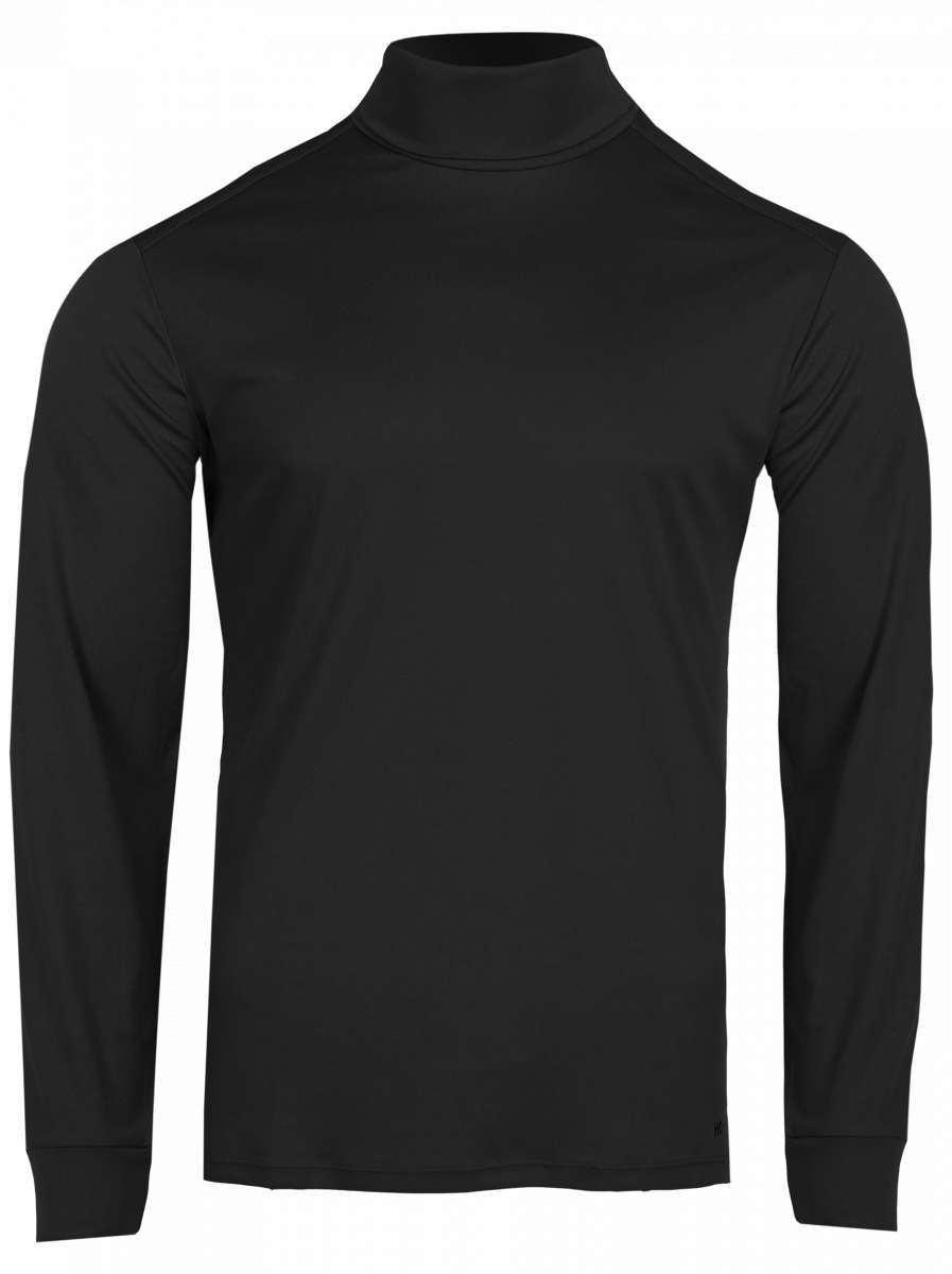 Hot Chillys - Peach Skins Roll Turtle Neck 2024 is a black turtle neck with a peach skin pattern on the front.