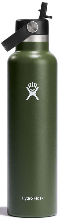Hydro Flask Standard Mouth W/ Flex Straw Cap 24 Oz Seagrass