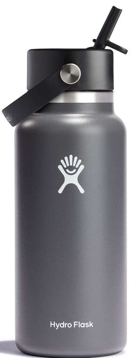 Hydro Flask 32 oz Wide Mouth Bottle with Flex Straw Cap - Black