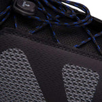 Hyperlite Team OT Wakeboard Bindings 2022 - Black bindings with white accents and a black strap on top.