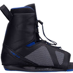 Hyperlite Team OT Wakeboard Bindings 2022 - Black bindings with blue accents and a textured pattern on the straps.