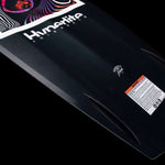 Hyperlite - Trever Maur Blueprint Wakeboard 2022 is shown in a dark blue color with a white and red logo on top.