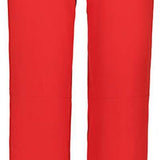 Icepeak Ladies Freyung Stretch Pant 2022-2023 - A pair of red ski pants with a black stripe on the side and a zippered pocket at the back.