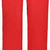 Icepeak Ladies Freyung Stretch Pant 2022-2023 - A pair of red ski pants with a black logo on the left thigh and silver zippers on both sides.