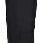 Icepeak Ladies Curlew Insulated Pant 2022-2023 - Black insulated ski pants with a zippered pocket on the side and adjustable Velcro straps at the waist.