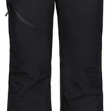 Icepeak Ladies Curlew Insulated Pant 2022-2023 - Black insulated ski pants with a subtle snowflake pattern on the side of one leg.
