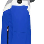 Icepeak Ladies Electra Insulated Jacket 2022-2023 - A black, grey and white jacket with a fur-lined hood.