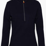 Icepeak Ladies Evansdale 1/4 Zip Top 2022-2023 - A navy blue zip-up top with a quarter-length zipper and a high collar.