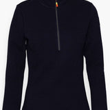 Icepeak Ladies Evansdale 1/4 Zip Top 2022-2023 - A navy blue zip-up top with a quarter-length zipper and a high collar.