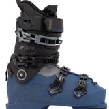 Blue K2 BFC 100 ski boots feature silver hardware and a textured upper.