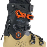 K2 BFC 120 ski boot 2024 features a black and yellow design with visible adjustment dials.