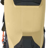 Black K2 BFC 120 ski boot sole with orange accents and visible lug pattern.