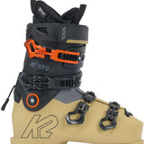 K2 BFC 120 ski boot in a tan color with black accents and visible hardware.