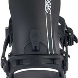 K2 Bond 2024 snowboard bindings feature a black design with white accents.