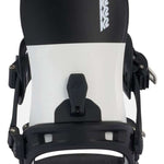 K2 Bond 2024 snowboard bindings feature a black base with white accents.