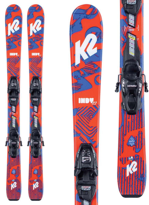K2 Boys Indy Skis With FDT 4.5 Bindings 2021-2022