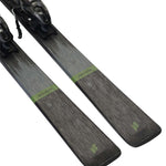 K2 Disruption 76 System skis, 2024 model, feature a gray and white design with M2 10 bindings.