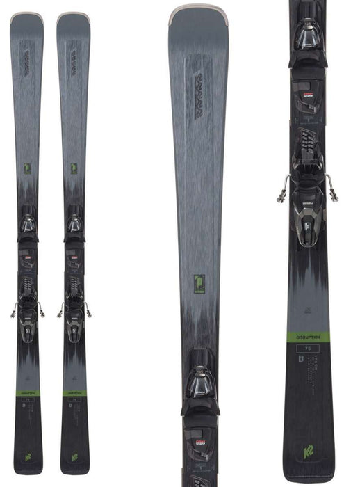K2 Disruption 76 System Ski With M2 10 Ski Bindings 2023-2024