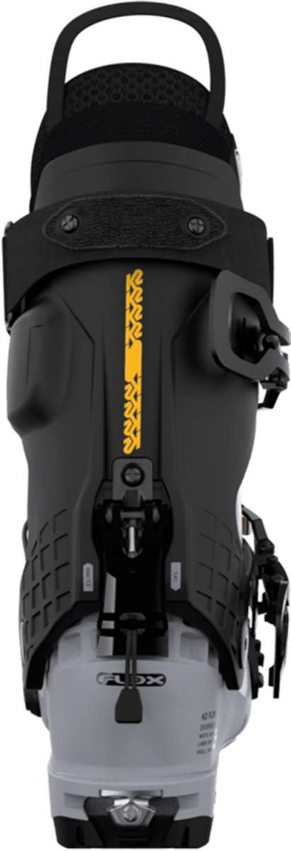 K2 Ladies Diverge LT 110 Ski Boots 2022-2023 - Black ski boots with a textured pattern on the side and silver buckles.
