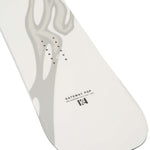 K2 Gateway Pop snowboard 2024 features a black and white graphic design.