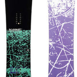 K2 Instrument snowboard, 2022 model, features a vibrant blue and white graphic design.