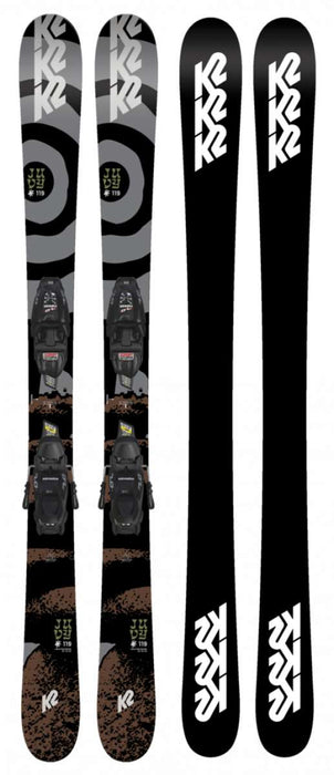 K2 Kids Juvy 72 System Ski WIth 7.0 FDT Ski Bindings 2022-2023