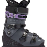 The K2 Ladies Anthem 85 MV Ski Boots for the 2022-2023 season, featuring a black and white color scheme with a BOA closure system.